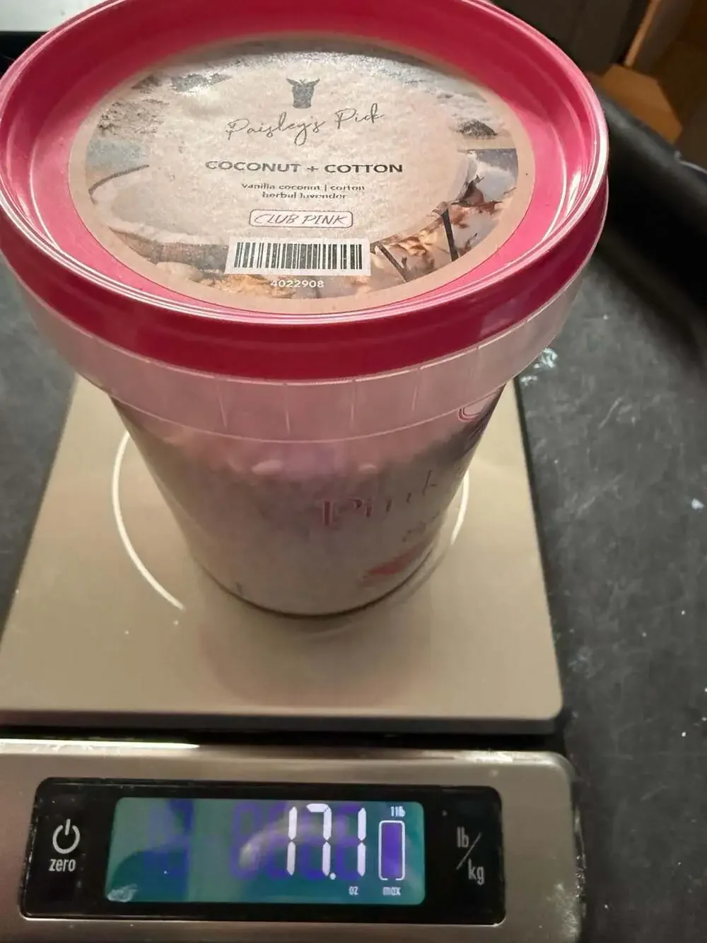 Pink Zebra Paisley's Pick Coconut + Cotton Scented Soy Wax Sprinkles